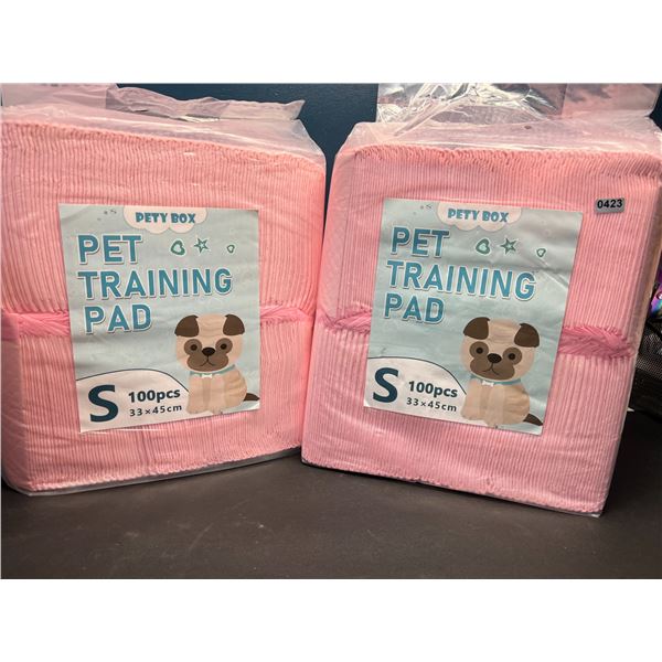 Lot of 2 Packs of Pet Training Pads/Puppy Pads - 100PCS per pack!