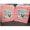 Image 1 : Lot of 2 Packs of Pet Training Pads/Puppy Pads - 100PCS per pack!