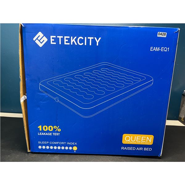 Lot of 1 Etekcity Queen Size Raised Inflatable Air Mattress/Air Bed