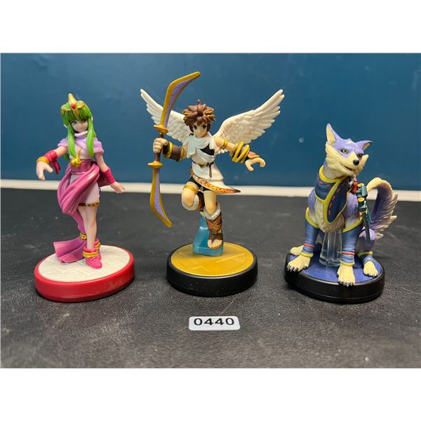 Lot of 3 Nintendo Amiibos - Monster Hunter, Smash Bros.,& Fire Emblem