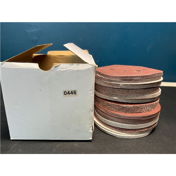 Lot of 1 Box of Assorted Grit Sanding Discs