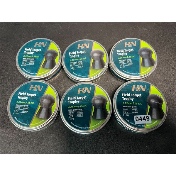 Lot of 6 Packs of Pellet Gun Pellets