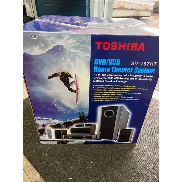 Lot of 1 Toshiba DVD/VCR Home Theater System - Brand New!