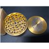 Image 4 : Lot of 1 Extra Large 4-Inch Metal MJ/Bud Grinder - Gold