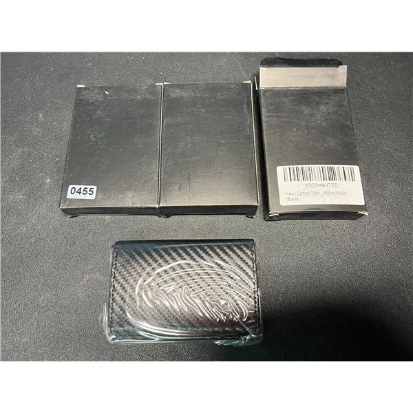 Lot of 3 Carbon Fiber Minimalist Wallets for Men