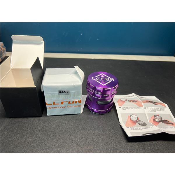 Lot of 2 Aluminum Purple Bud/MJ Grinders