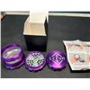 Image 2 : Lot of 2 Aluminum Purple Bud/MJ Grinders