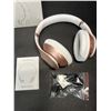Image 4 : Lot of 2 Glynzak Wireless Bluetooth Over Ear Headphones - 65hr music/talk time! - Rose Gold