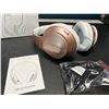 Image 3 : Lot of 2 Glynzak Wireless Bluetooth Over Ear Headphones - 65hr music/talk time! - Rose Gold