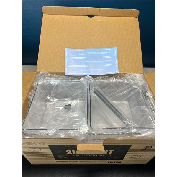 Lot of Slide-Out Plastic Fridge Organizers/Kitchen Organizers