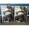Image 1 : Lot of 2 Cat Ears/Kity Ear Wireless Headphones w/ LED Light - Black