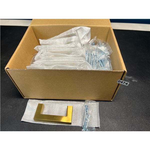 Lot of Stainless Steel Cabinet Draw Handles/Drawer Pulls - 25 PCS - Gold