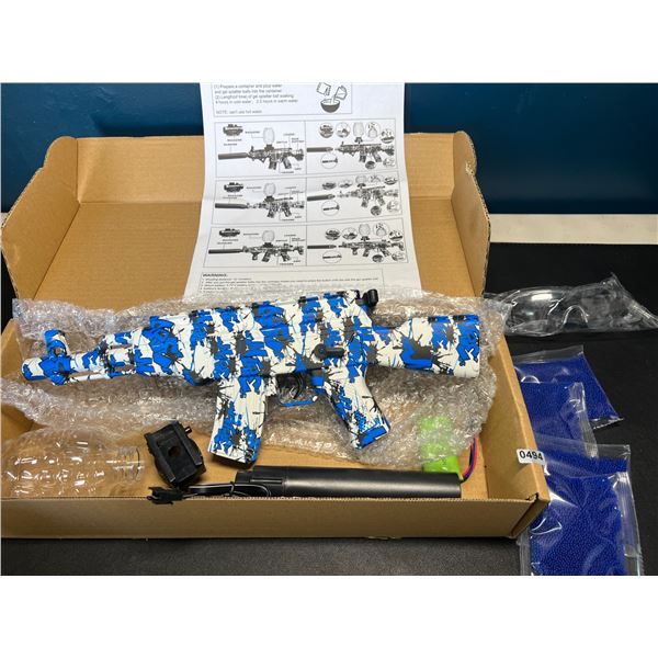 Lot of 1 Electric Gel Ball Blaster Gun - Blue Camo