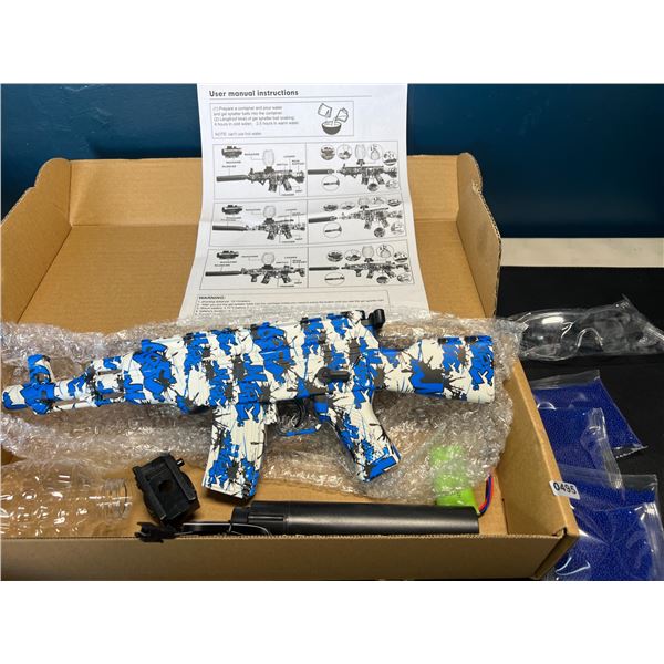 Lot of 1 Electric Gel Ball Blaster Gun - Blue Camo