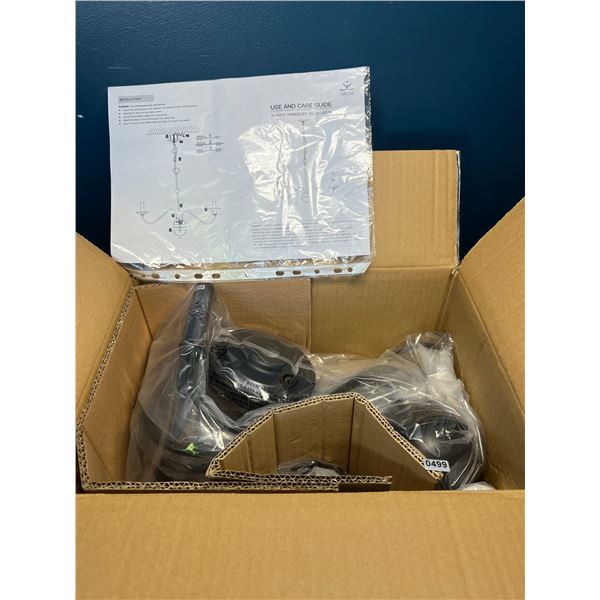 Lot of 1 6-Light Hanging Chandelier