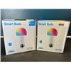 Image 1 : Lot of 2 Boxes of LED Wifi Smart Light Bulbs - 4pcs per box/8 total