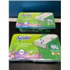 Image 1 : Lot of 2 Packs of Swiffer Wet Mopping Cloths w/ Febreze Scent - 24 Wet Cloths Per Box