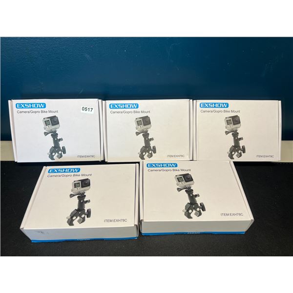 Lot of 5 Camera/GoPro Bike Mounts