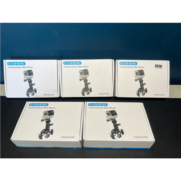 Lot of 5 Camera/GoPro Bike Mounts
