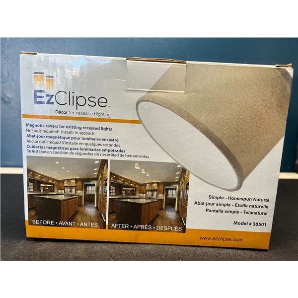 Lot of 1 Box of EzClipse Peel & Stick Light Shades - 3PCS in box