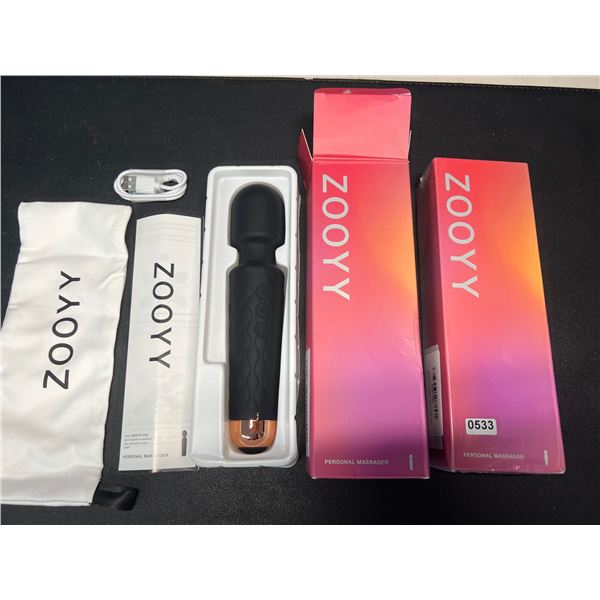 Lot of 2 Zooyy Rechargeable Personal Massagers/Adult Sex Toys for Women - Quiet & Waterpoof