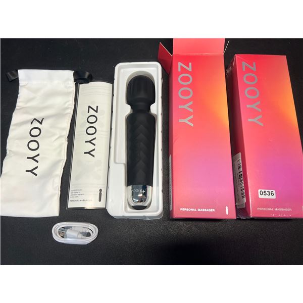 Lot of 2 Zooyy Rechargeable Personal Massagers/Adult Sex Toys for Women - Quiet & Waterpoof