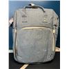 Image 1 : Lot of 1 Backpack-Style Insulated Diaper Bag - Grey