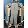 Image 2 : Lot of 1 Backpack-Style Insulated Diaper Bag - Grey