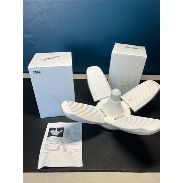 Lot of 2 LED Foldable Ceiling Lights