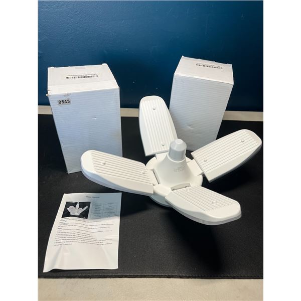 Lot of 2 LED Foldable Ceiling Lights