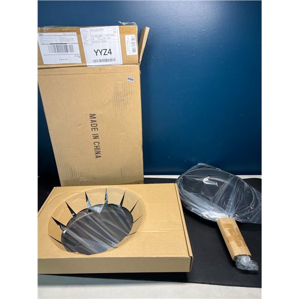 Lot of 2 Pre-Seasoned Kitchen Frying Pans for Cooking - Brand New in Box!