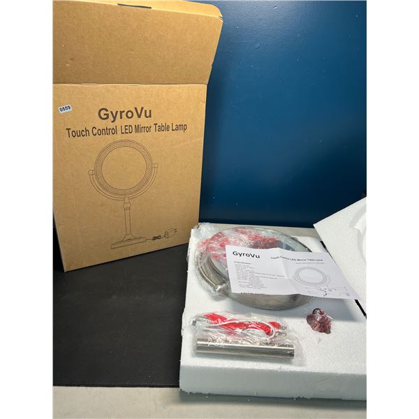 Lot of 1 Touch Control LED Light-Up Mirror Table Lamp