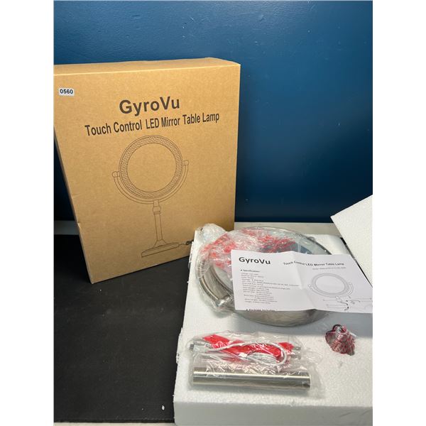 Lot of 1 Touch Control LED Light-Up Mirror Table Lamp