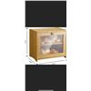 Image 1 : Lot of 1 Bamboo Storage Box - 2-Layer/Bread Box - 15 x 14 x 10 inch - Large Size
