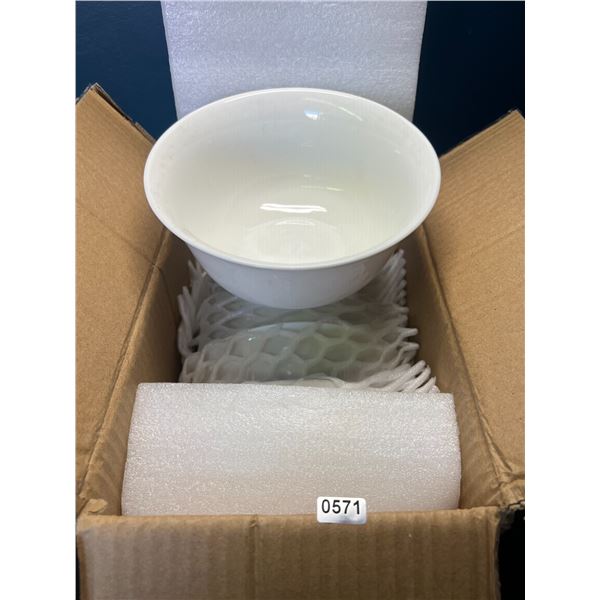 Lot of 6 Serving Bowls - White