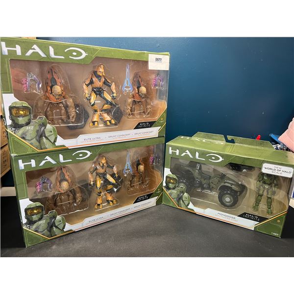 Lot of 3 Halo Infinite Toy Sets