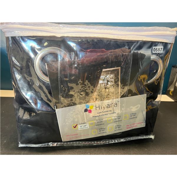 Lot of 1 Pack of Blackout Curtains - 2pcs (52" x 45")