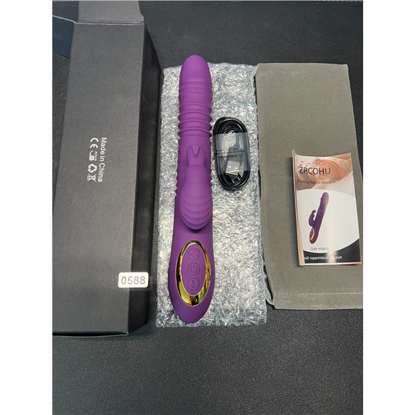 Lot of 1 Thrusting/Moving & Vibrating "Rabbit" Style Rechargeable Sex Toy