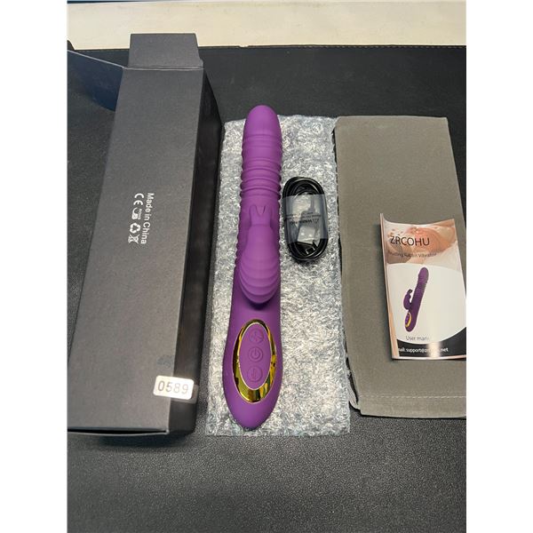 Lot of 1 Thrusting/Moving & Vibrating "Rabbit" Style Rechargeable Sex Toy