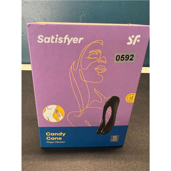 Lot of 1 Satisfyer Candy Cane Adult Sex Toy Finger Vibrator