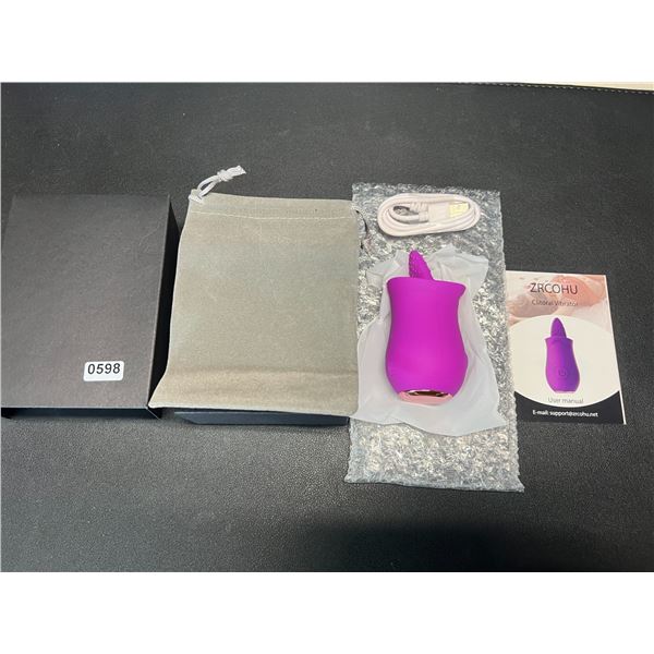 Lot of 1 Tongue Licking Rose Clitoral Vibrator for Women