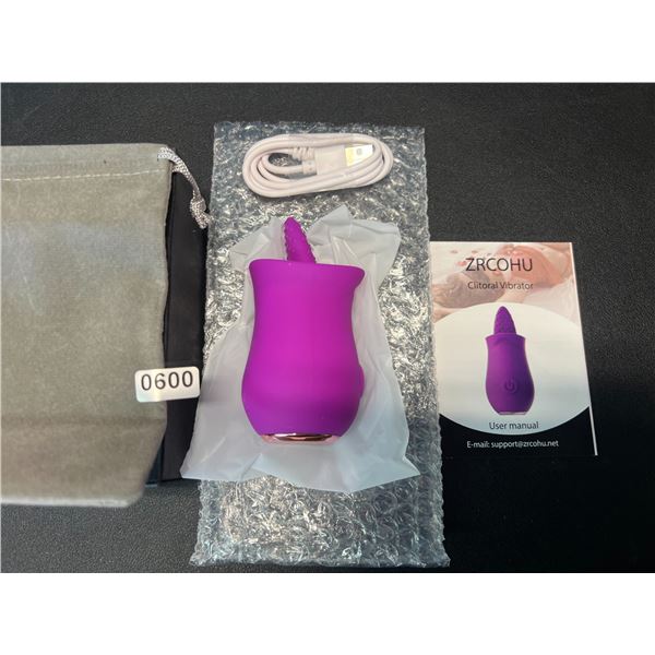 Lot of 1 Tongue Licking Rose Clitoral Vibrator for Women