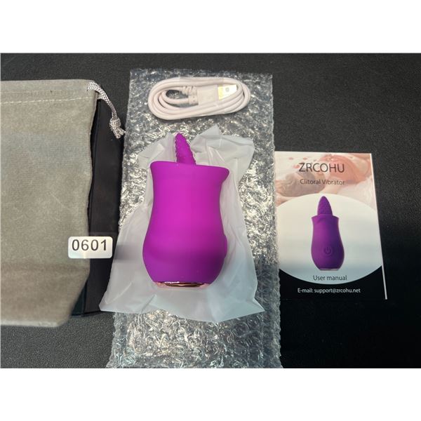 Lot of 1 Tongue Licking Rose Clitoral Vibrator for Women