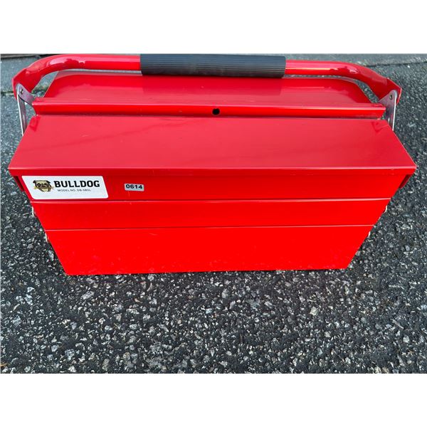 Lot of 1 BullDog Pull-Out Tool Box w/ Assorted Tools - Used