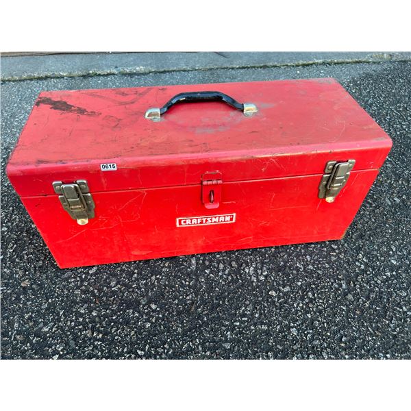 Lot of 1 Tool Box w/ Assorted Tools - Used