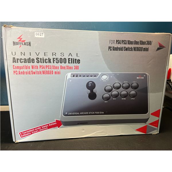 Lot of 1 MayFlash Universal Arcade Stick F500 Elite - For Xbox, Playstation, PC, Switch