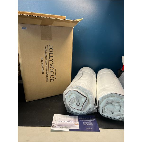 Lot of JollyVogue Luxury Bed Pillows for Sleeping - 2 Pack