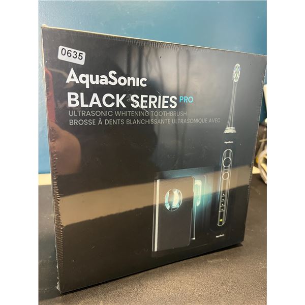 Lot of 1 Aquasonic Black Series PRO – Ultra Whitening Power Toothbrush w/ UV Sanitizing Base