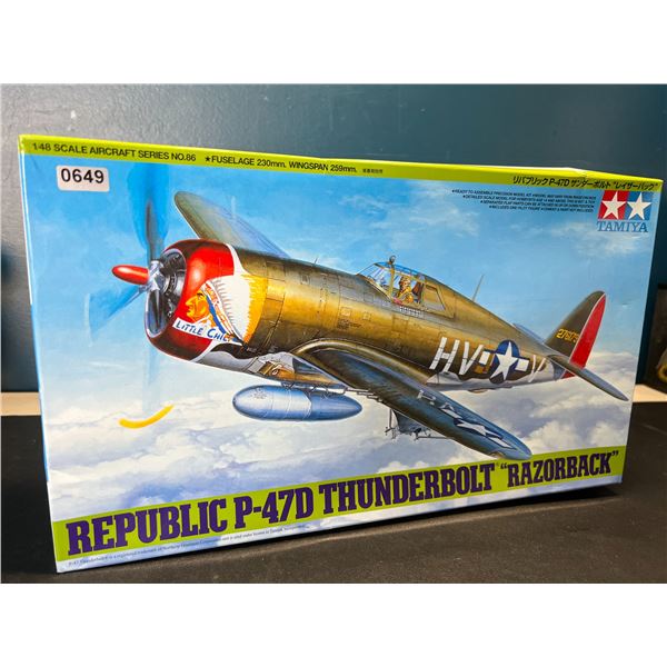 Lot of 1 1/48 Scale Aircraft - Republic P-47D Thunderbolt Razorback