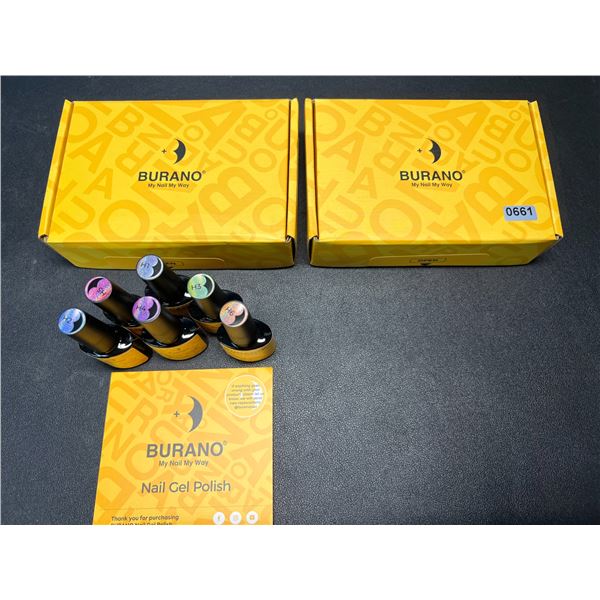 Lot of 2 Sets of Holographic Gel Nail Polishes - 6 Polishes/Colours Per Box!